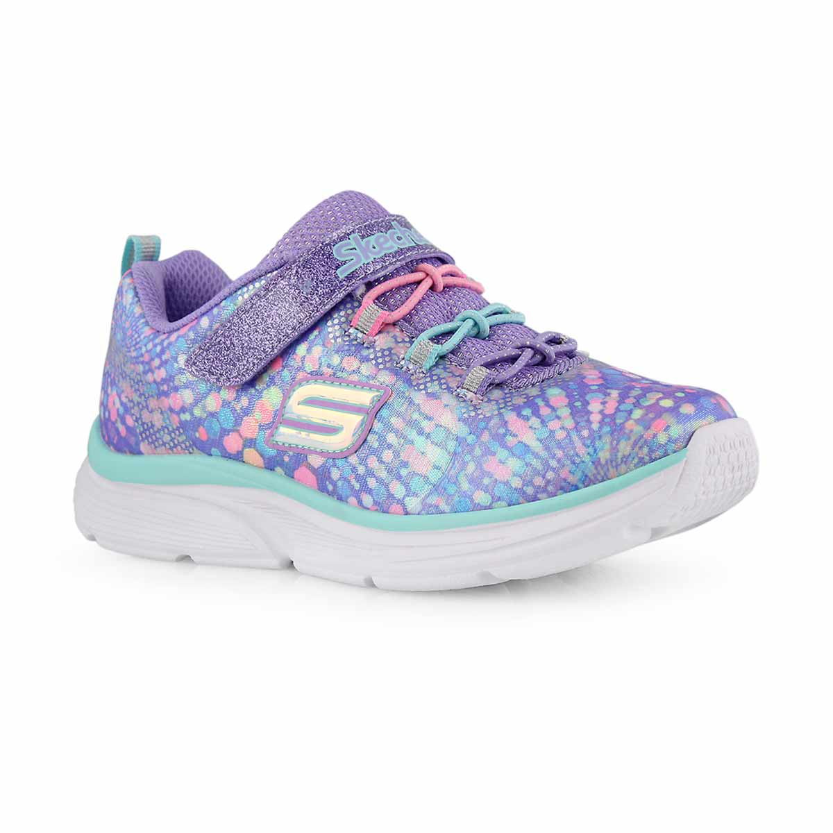 Grls Wavy Lites lvndr/mlti sneaker