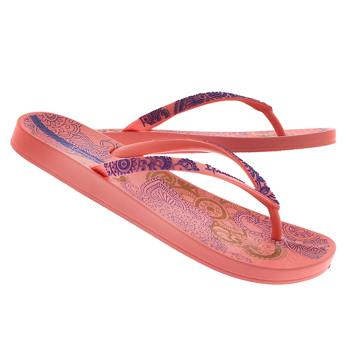 Sandale tong Lace, rose/pourpre, femme
