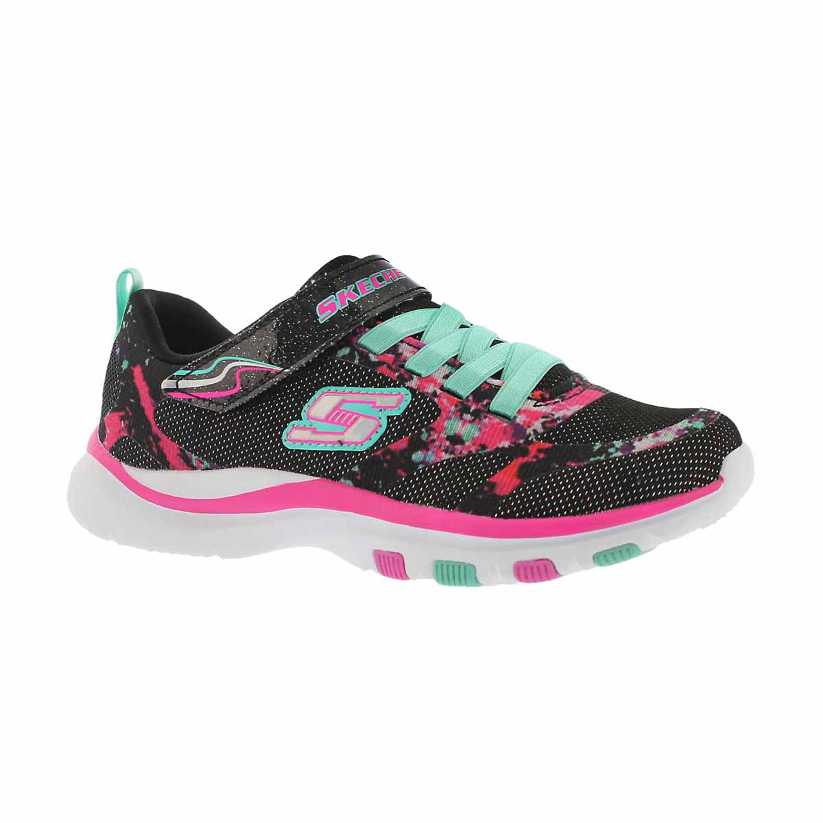 Girls' TRAINER LITE, black/multi sneaker