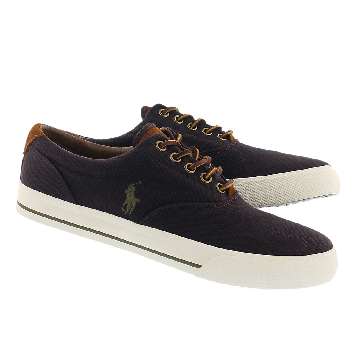 Mns Vaughn fall plum cnvs/sde sneaker