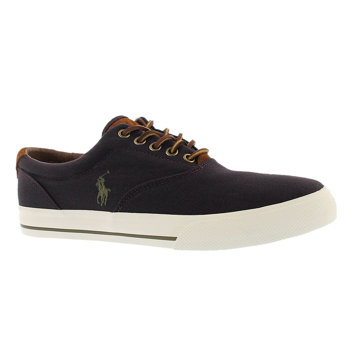 Men's VAIGHN fall plum canvas/suede sneakers