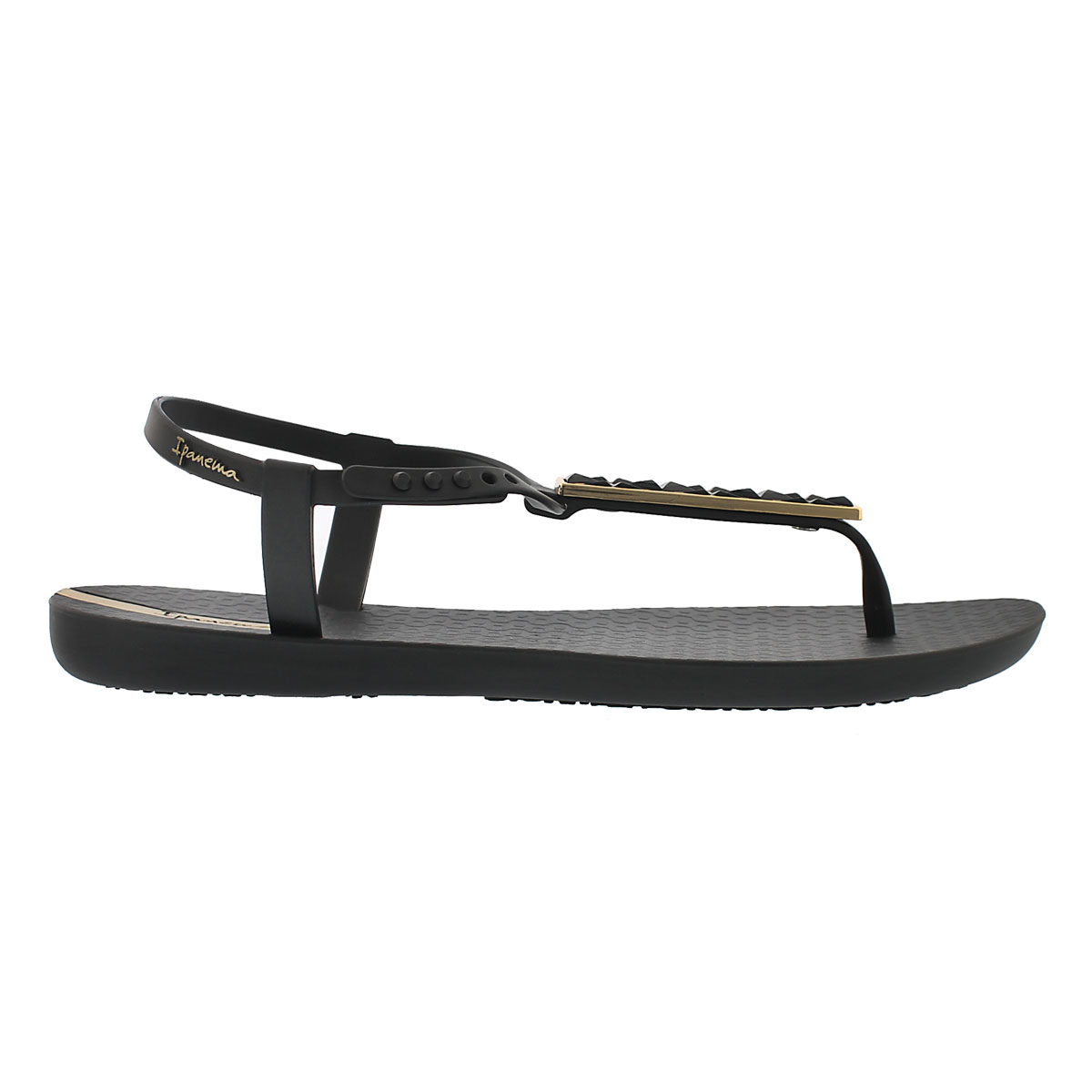 Lds Pietra black t-strap flip flop