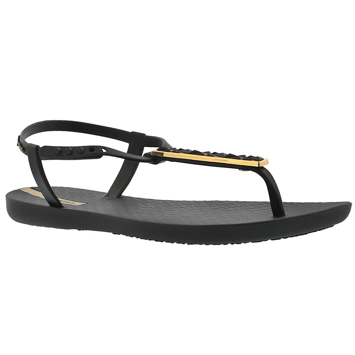 Lds Pietra black t-strap flip flop