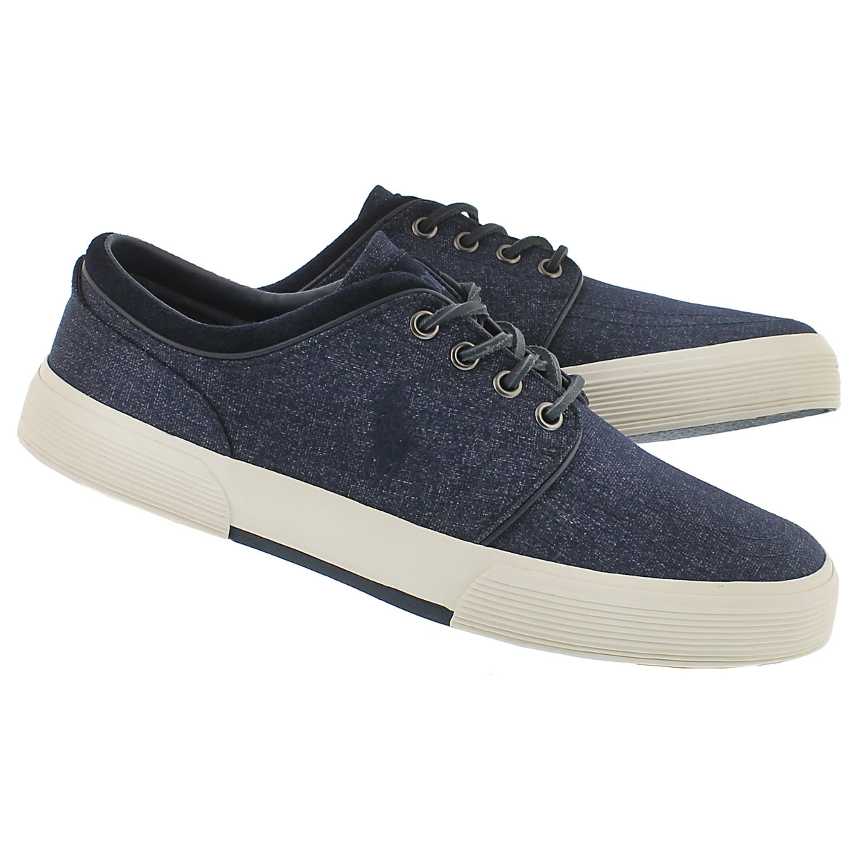 Mns Faxon Low nvy heatherd nylon sneaker