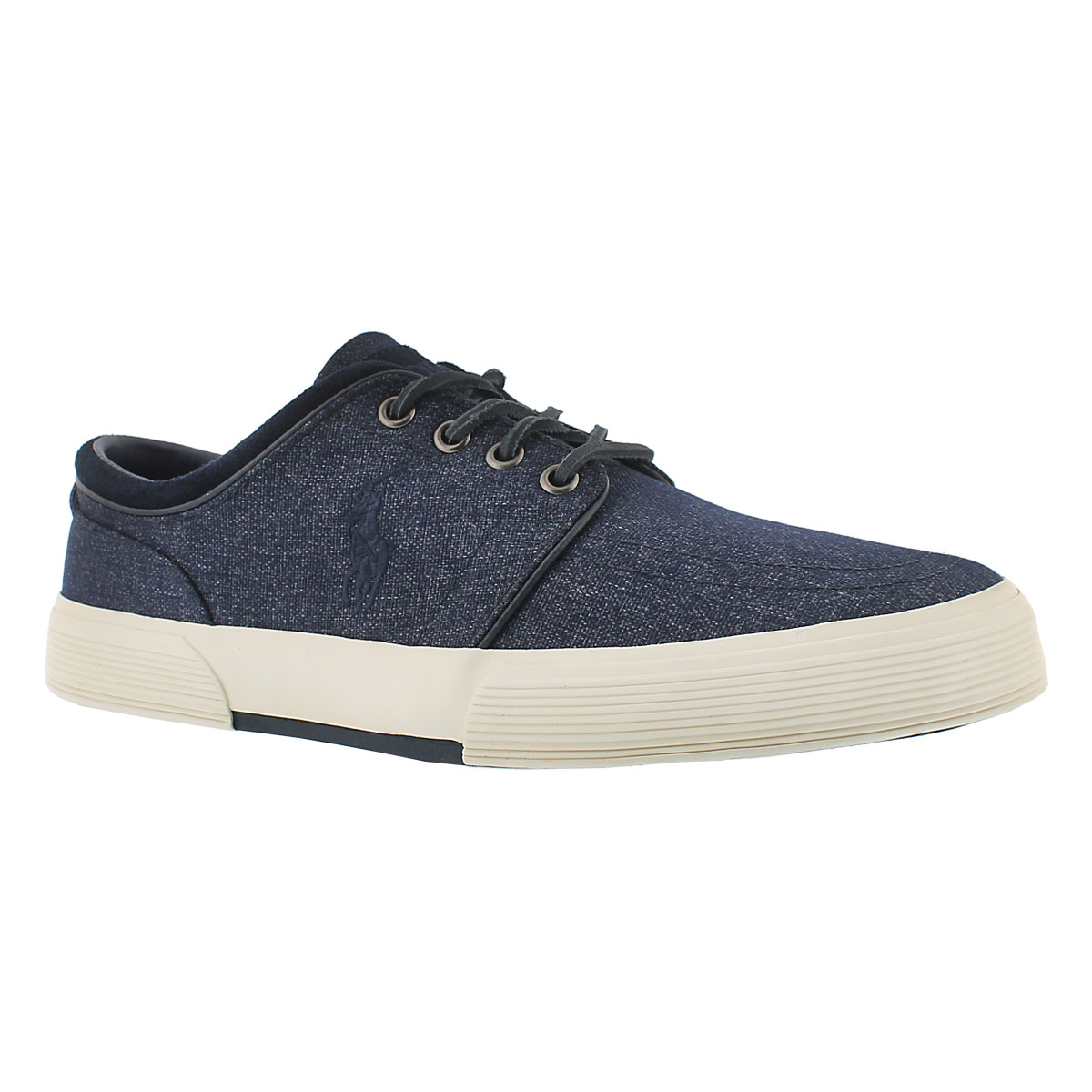 Mns Faxon Low nvy heatherd nylon sneaker