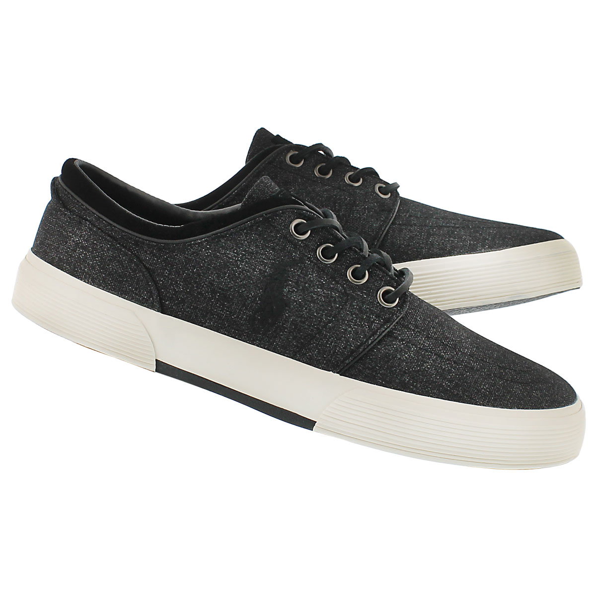 Mns Faxon Low blk heatherd nylon sneaker