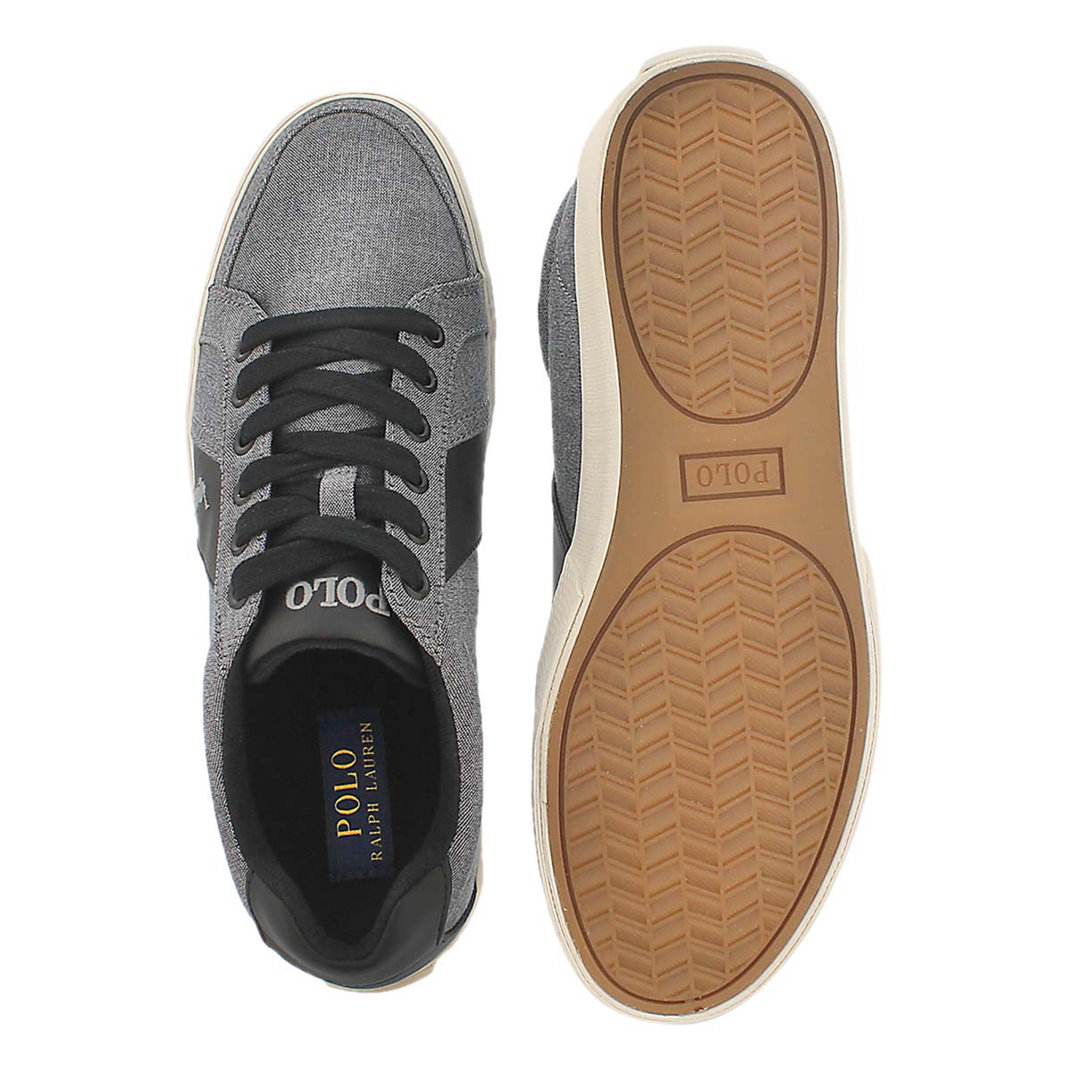 Mns Hugh grey chambray fashion sneaker