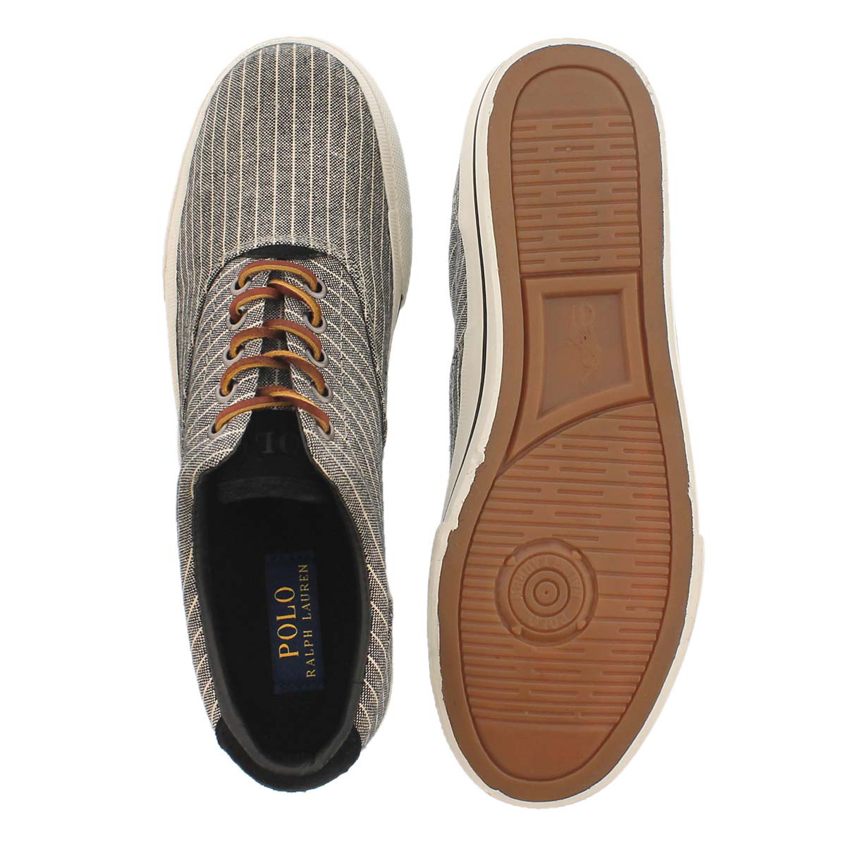Mns Vaughn black striped canvas sneaker