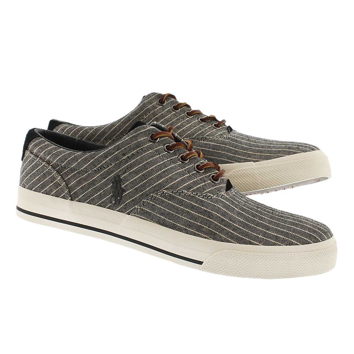 Mns Vaughn black striped canvas sneaker