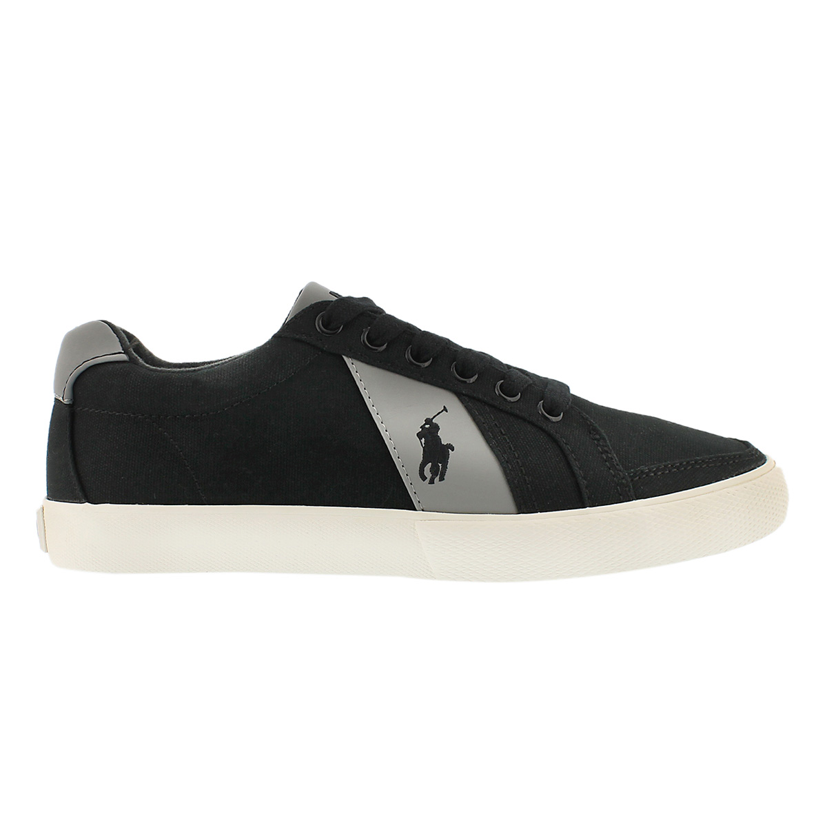 Mns Hugh blk/gry canvas fashion sneaker