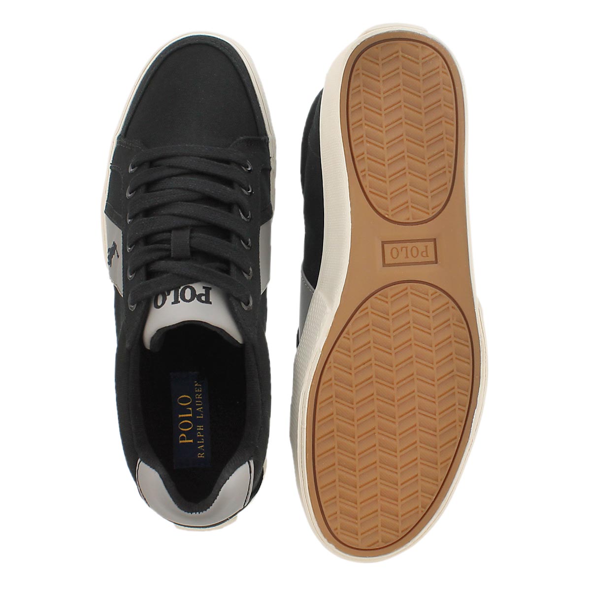 Mns Hugh blk/gry canvas fashion sneaker