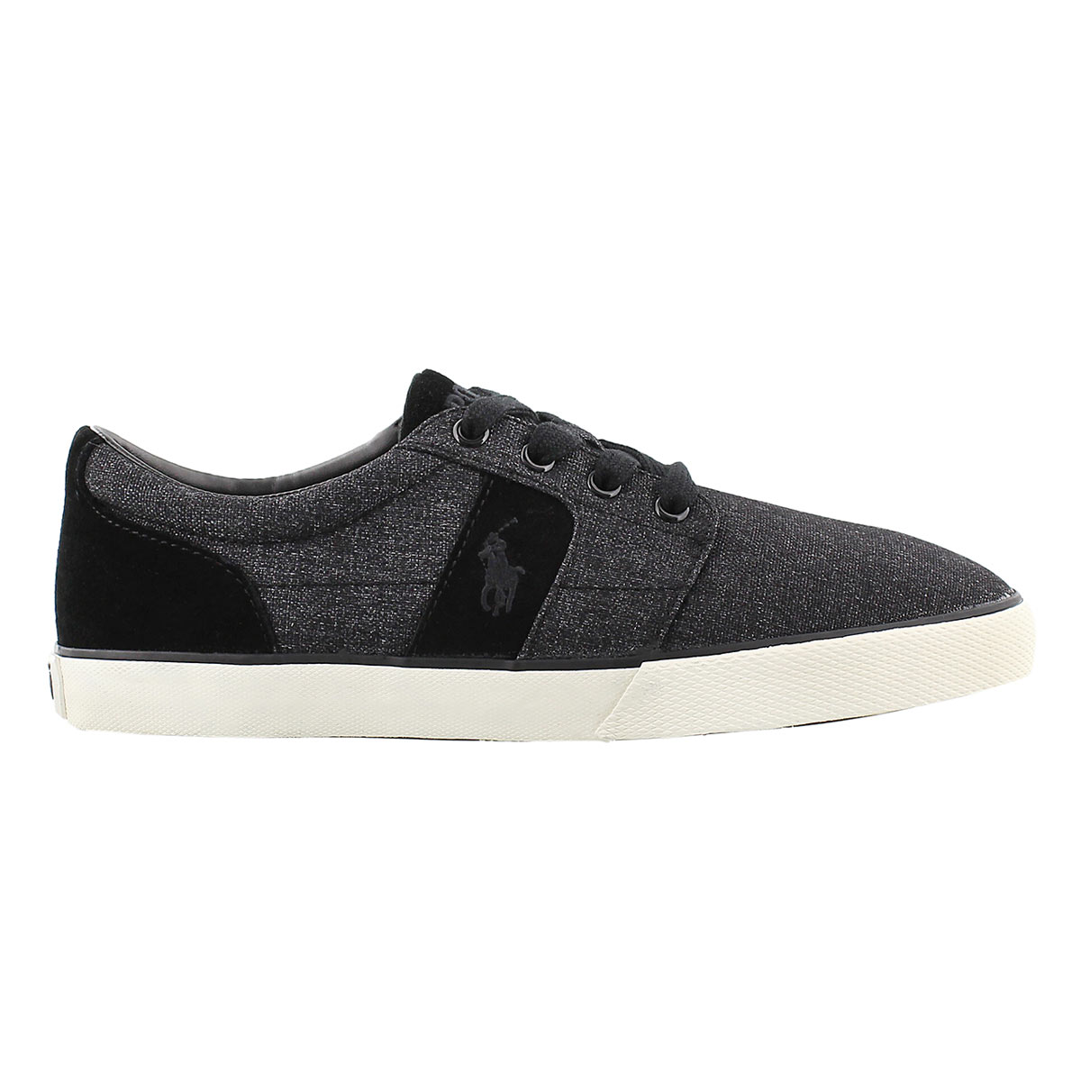 Mns Halmore black suede/nylon sneaker