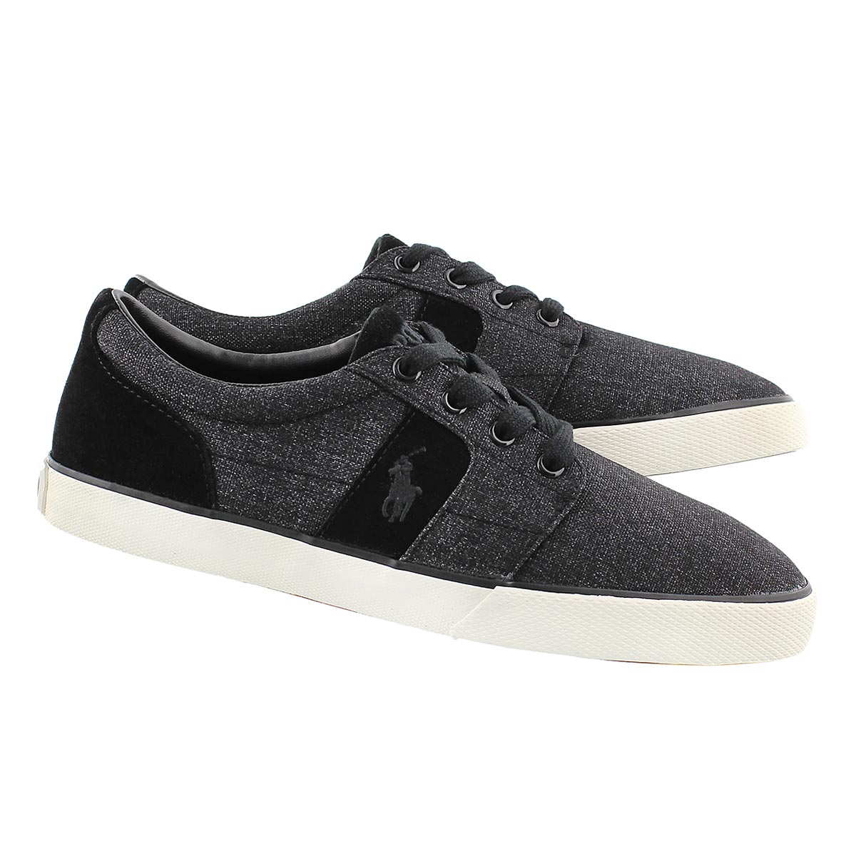 Mns Halmore black suede/nylon sneaker