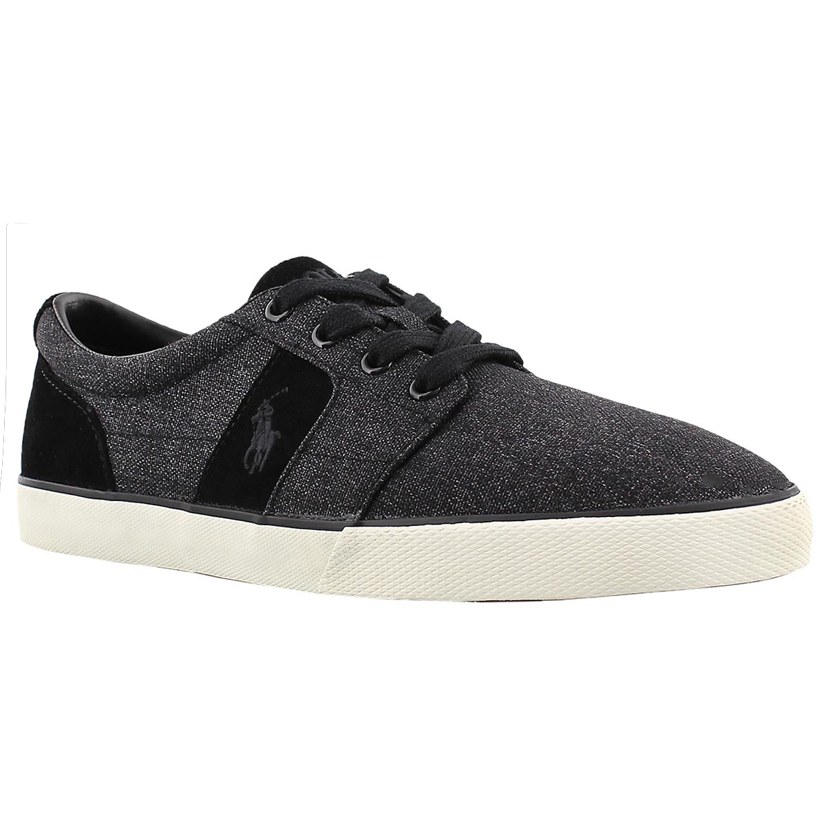 Mns Halmore black suede/nylon sneaker