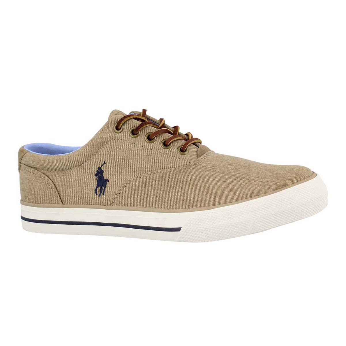 Men's VAUGHN MORGAN tan washed twill sneaker
