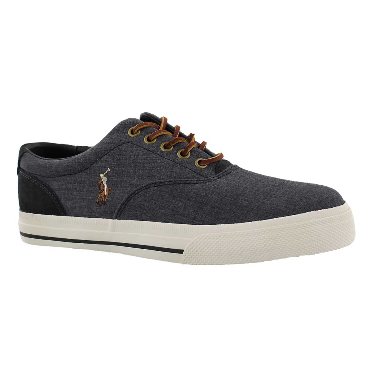 Mns Vaughn blk/carbon gry canvas sneaker