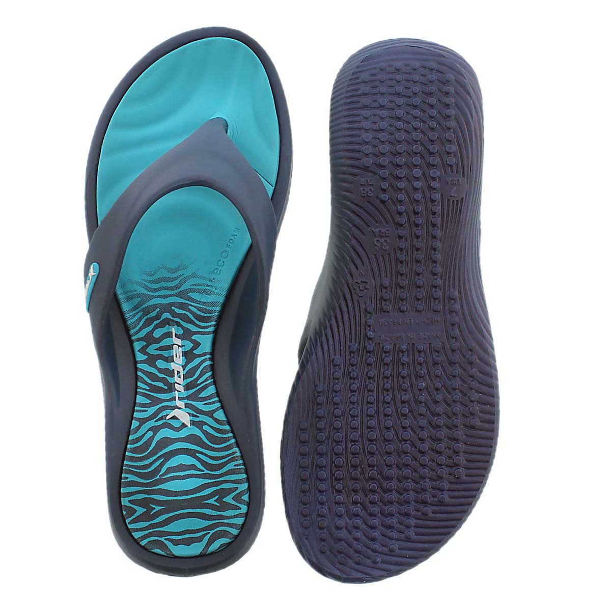Lds Island VII blue thong sport sandal