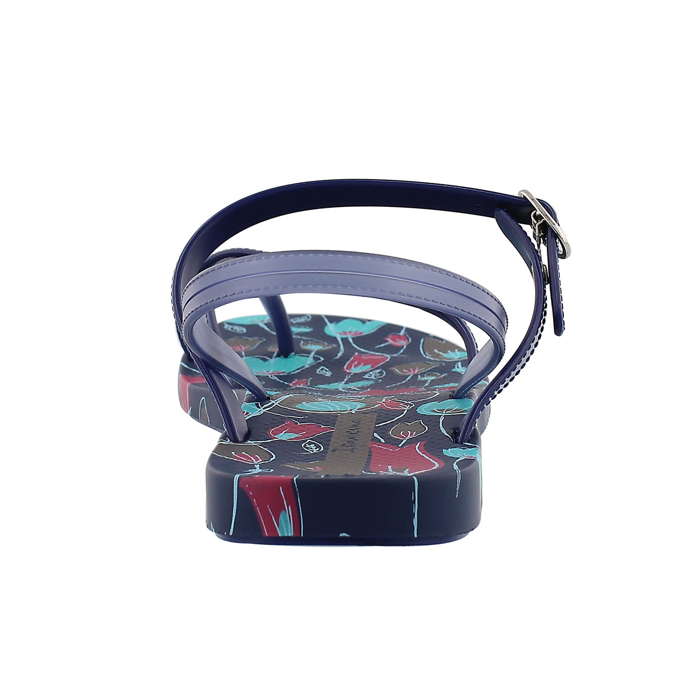Lds Sand blue printed toe loop flip flop