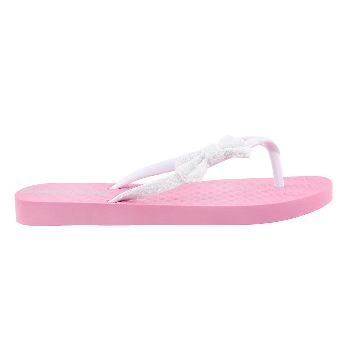 Girl Lolita III pnk bow detail flip flop