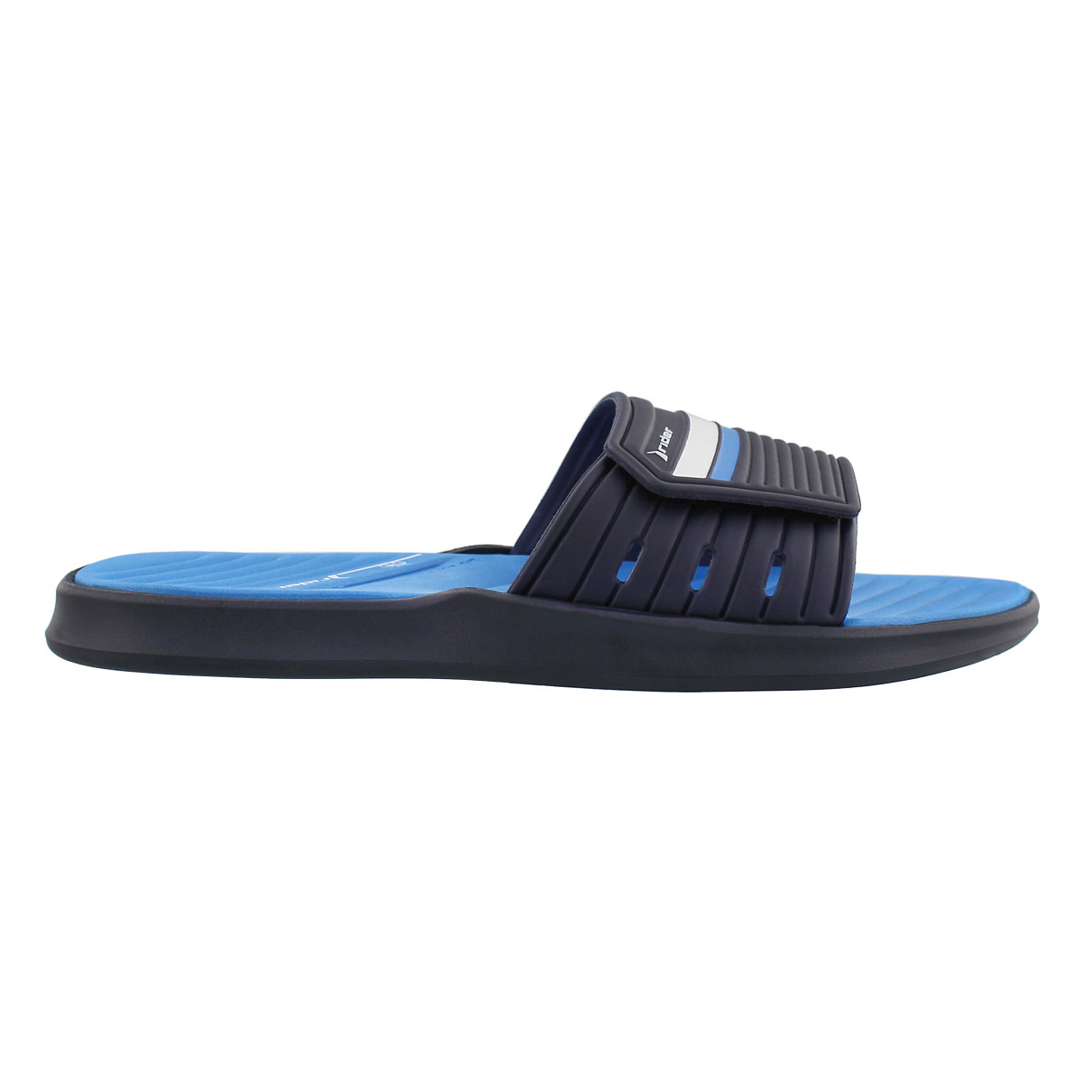 Mns Rail black/blue slide sport sandal