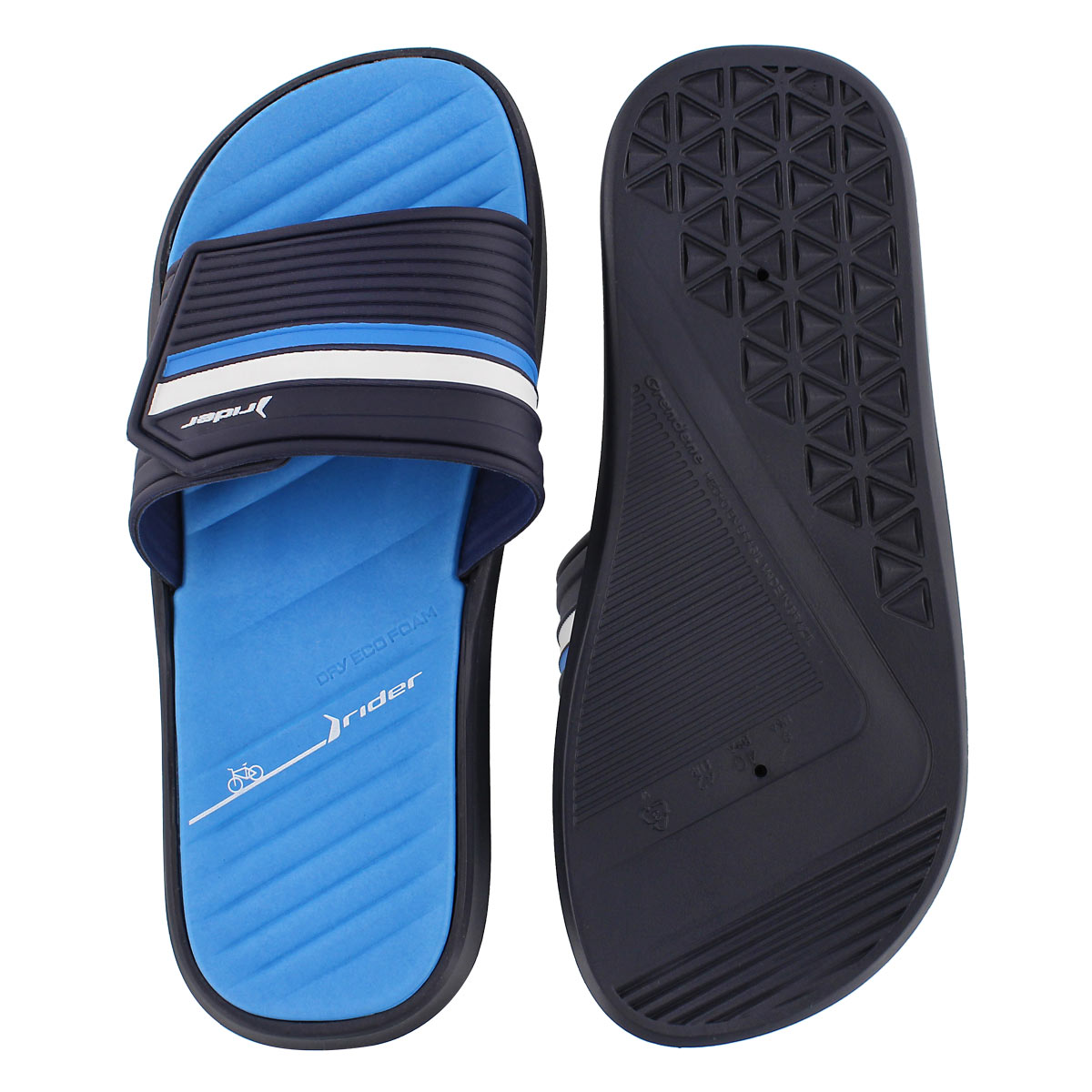 Mns Rail black/blue slide sport sandal