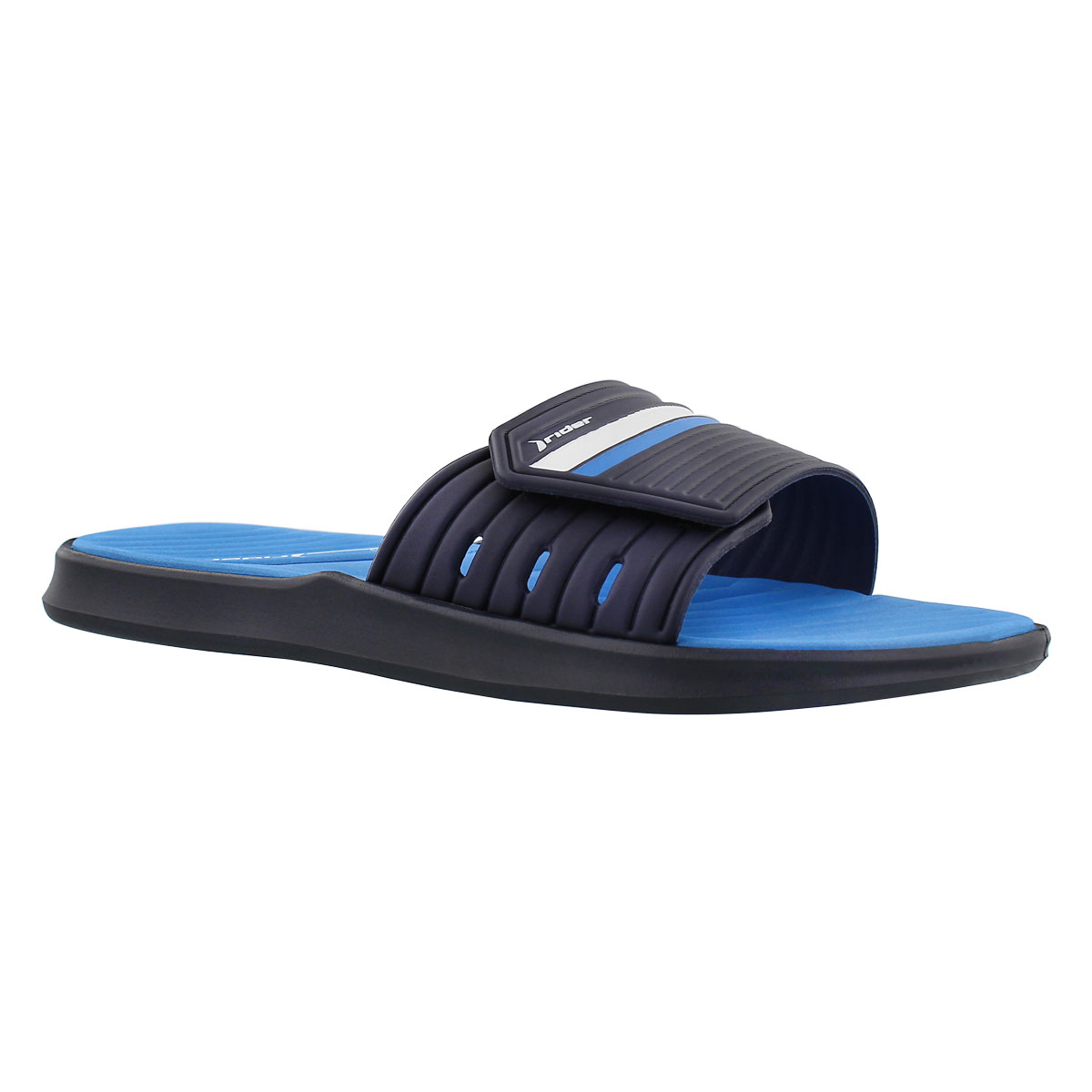 Mns Rail black/blue slide sport sandal
