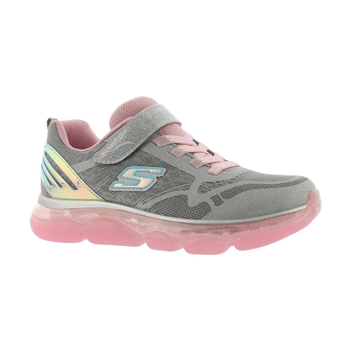 Grls Skech-Air Radiant gry/pnk sneaker