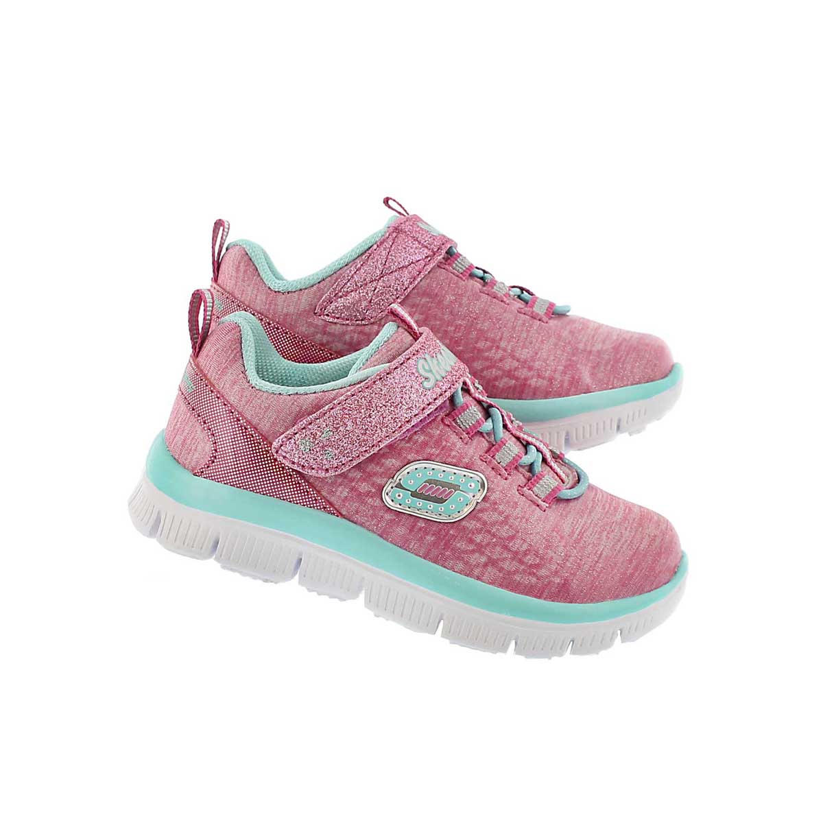 Inf Sparktacular pink/aqua running shoe