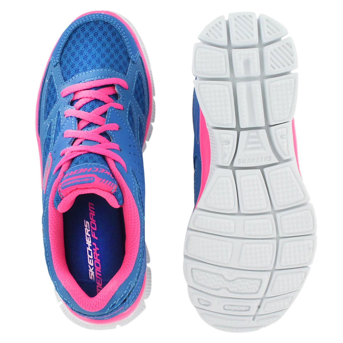 Grls Skech Appeal Align blu/pnk jogger