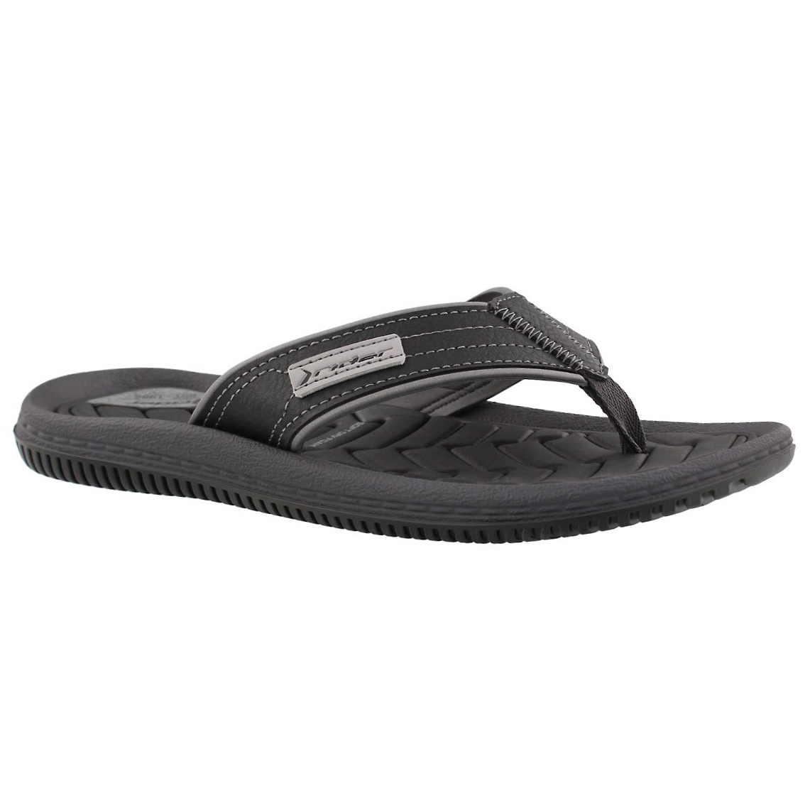 Men's DUNAS XIII black/black thong sandals