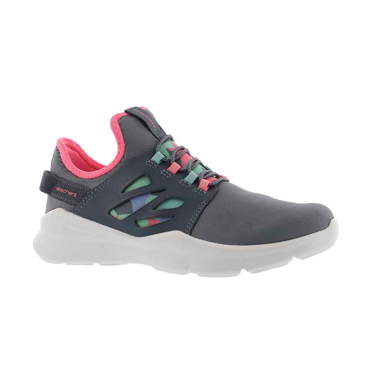 Girls' STREET SQUAD grey/multi slip on sneakers
