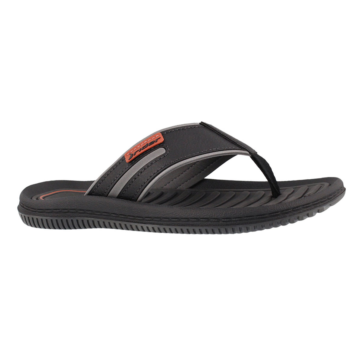 Men's DUNAS XV grey/black thong sandals