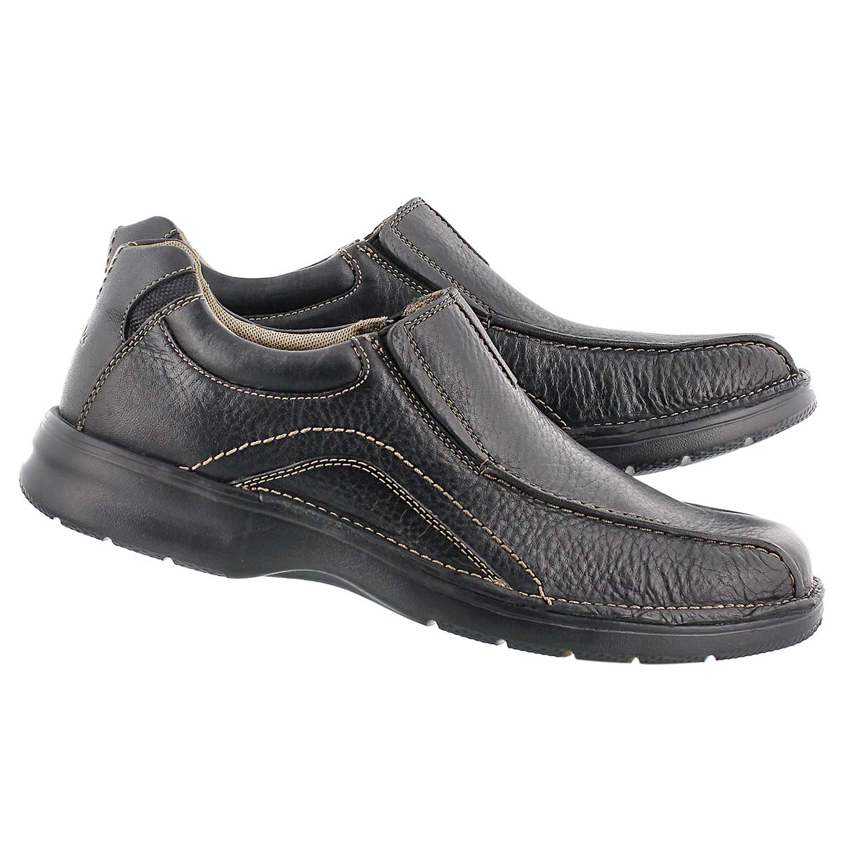 Mns Pickett black oily casual slip on