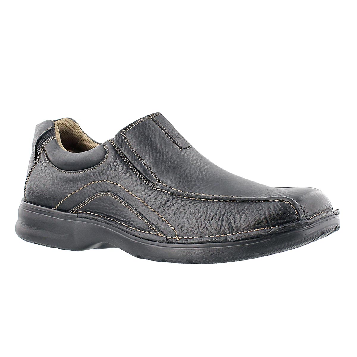 Mns Pickett black oily casual slip on