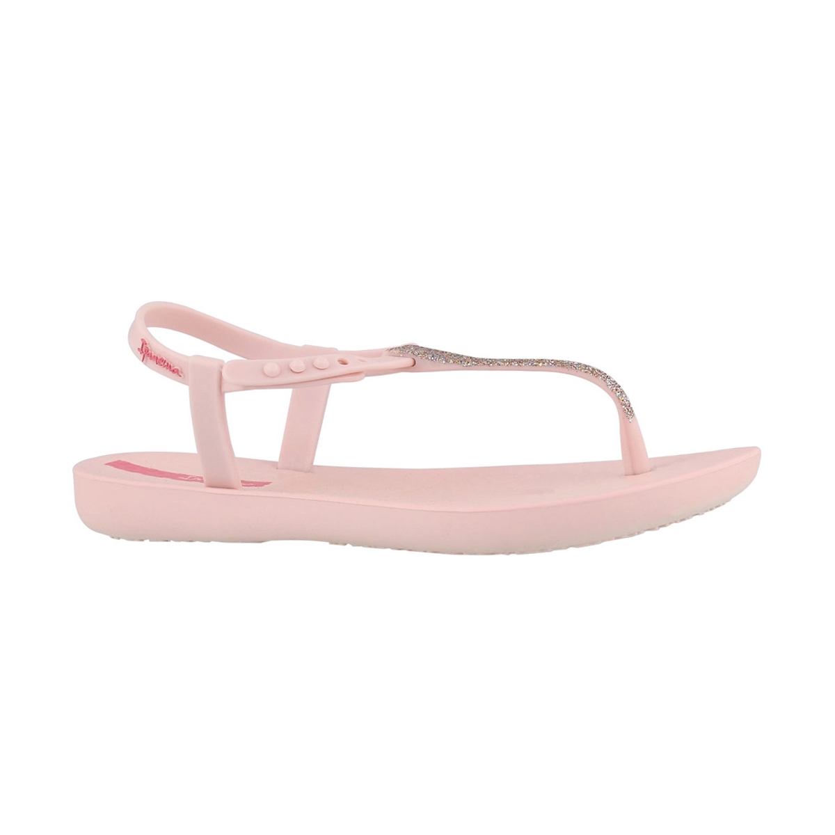 Girls' CHARM SAND II pink t-strap flip flops