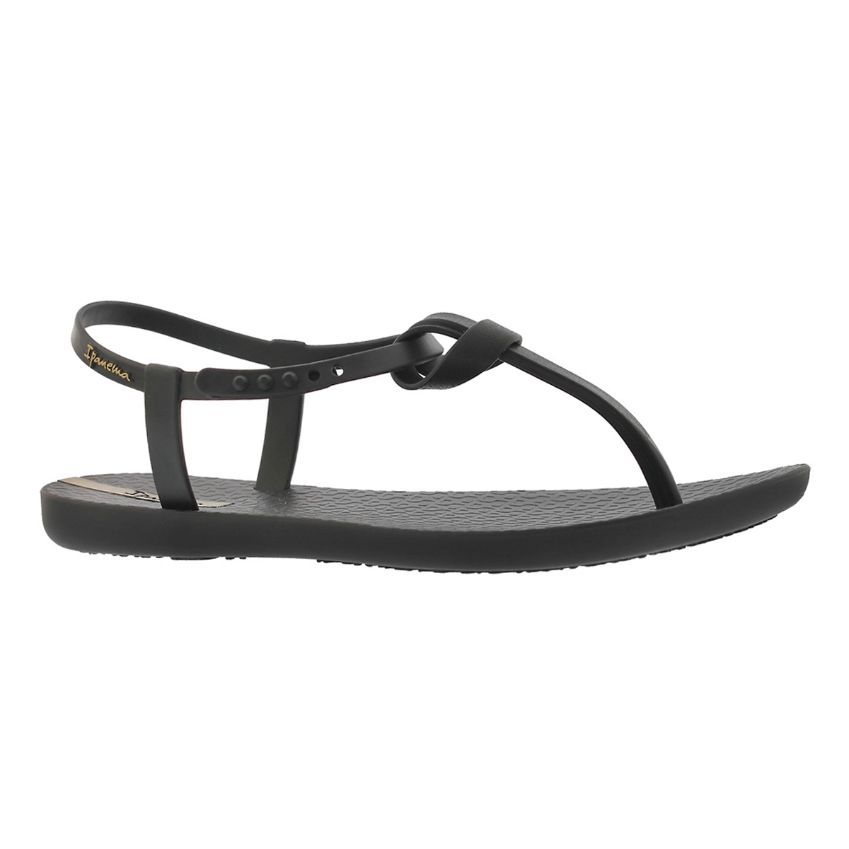 Women's LELLIE black/black t-strap sandals