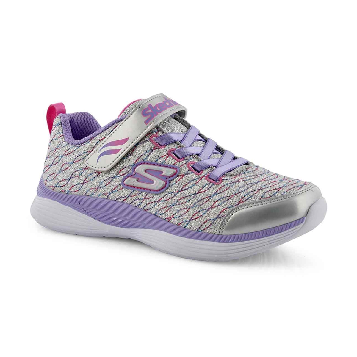 Grls Move 'N Groove slvr/lvndr sneaker