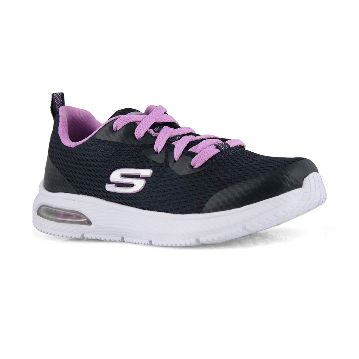 Grls Dyna-Air nvy/lvndr lace up sneaker