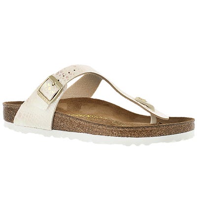Birkenstock Women's GIZEH pearl white thong sandals