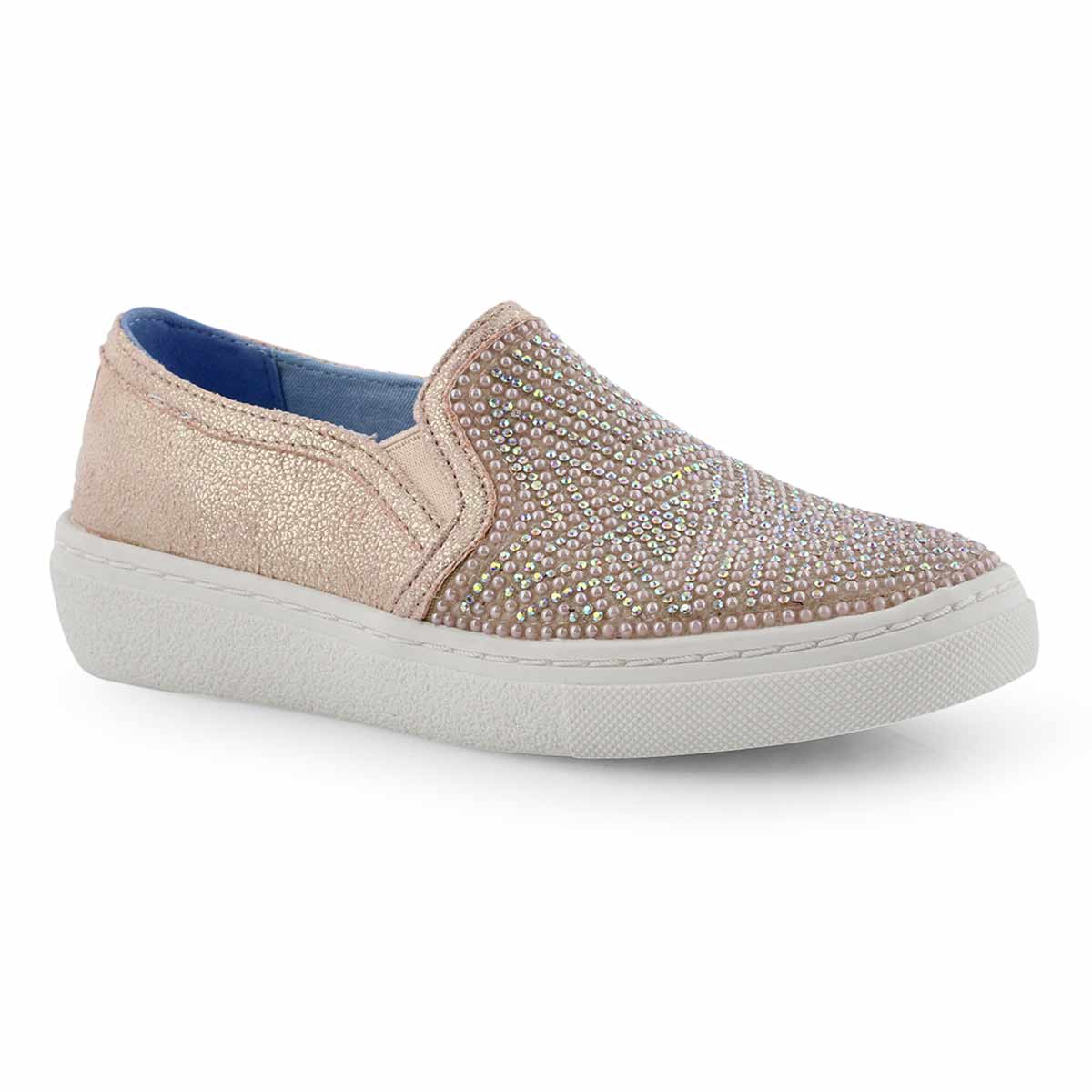 Grls Goldie rse gld slip on sneaker