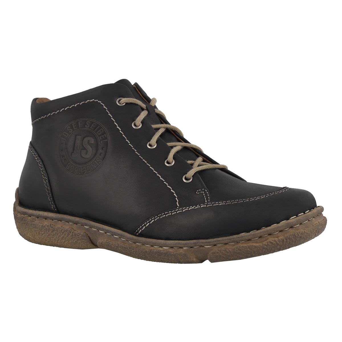 Women's NEELE 01 black casual leather sneakers
