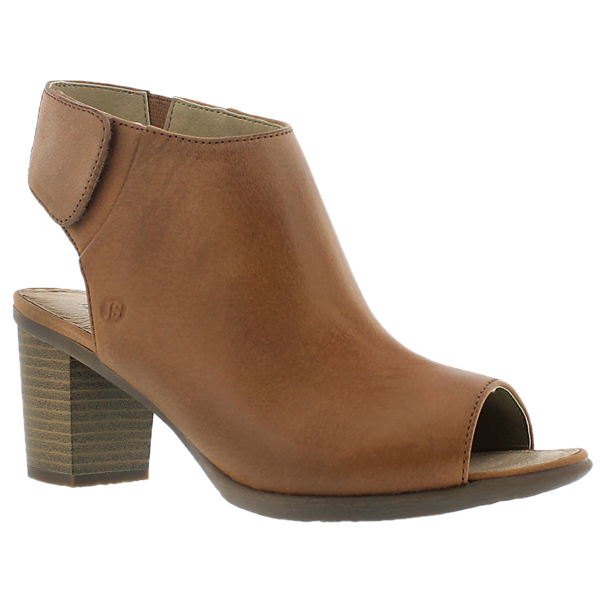 Lds Bonnie 09 brass peep toe heel
