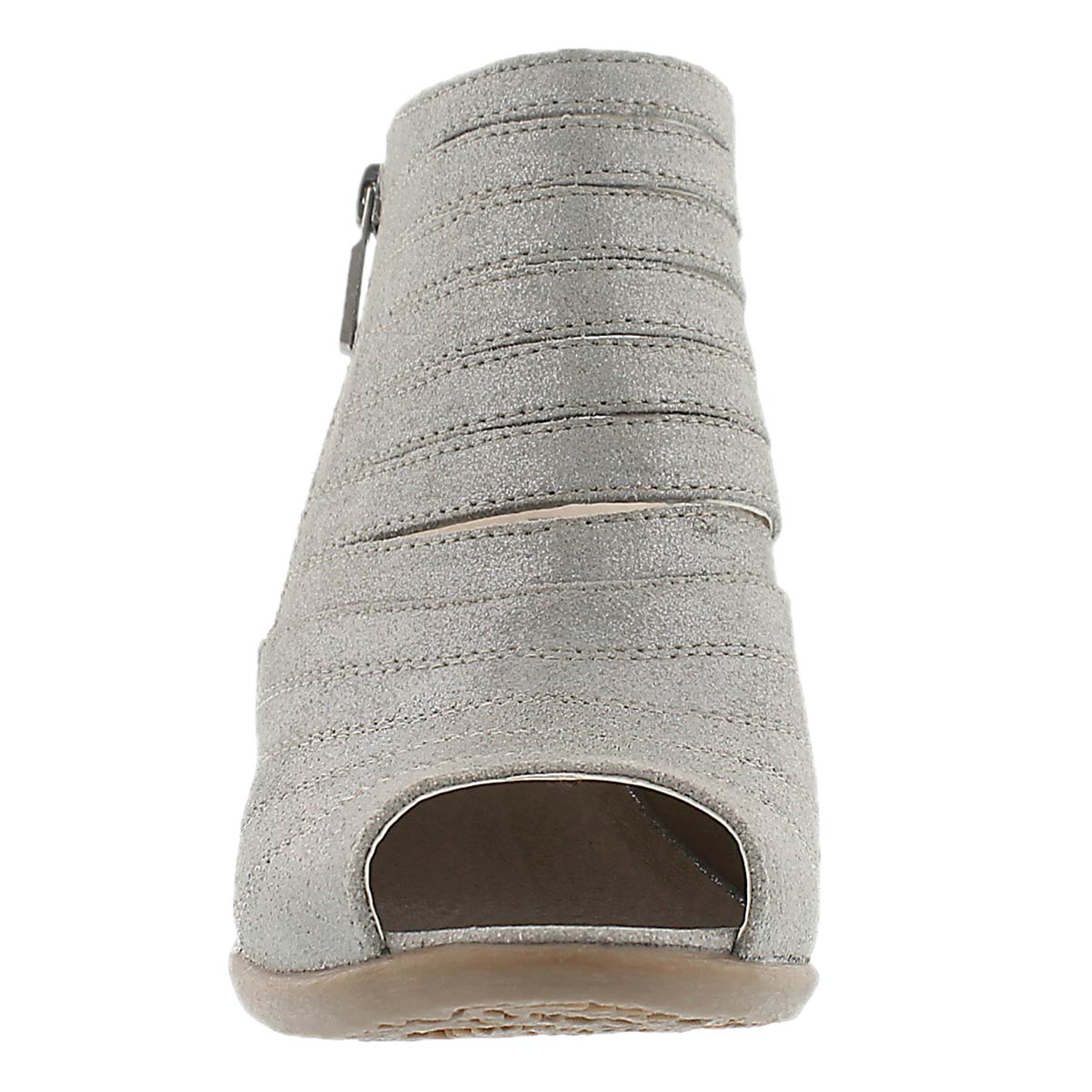 Lds Bonnie 15 silver cut out peep toe