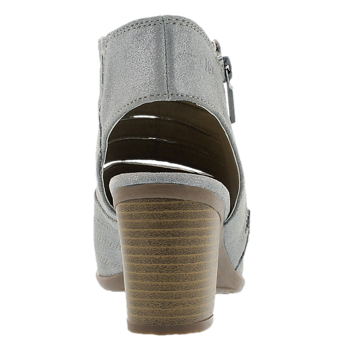 Lds Bonnie 15 silver cut out peep toe