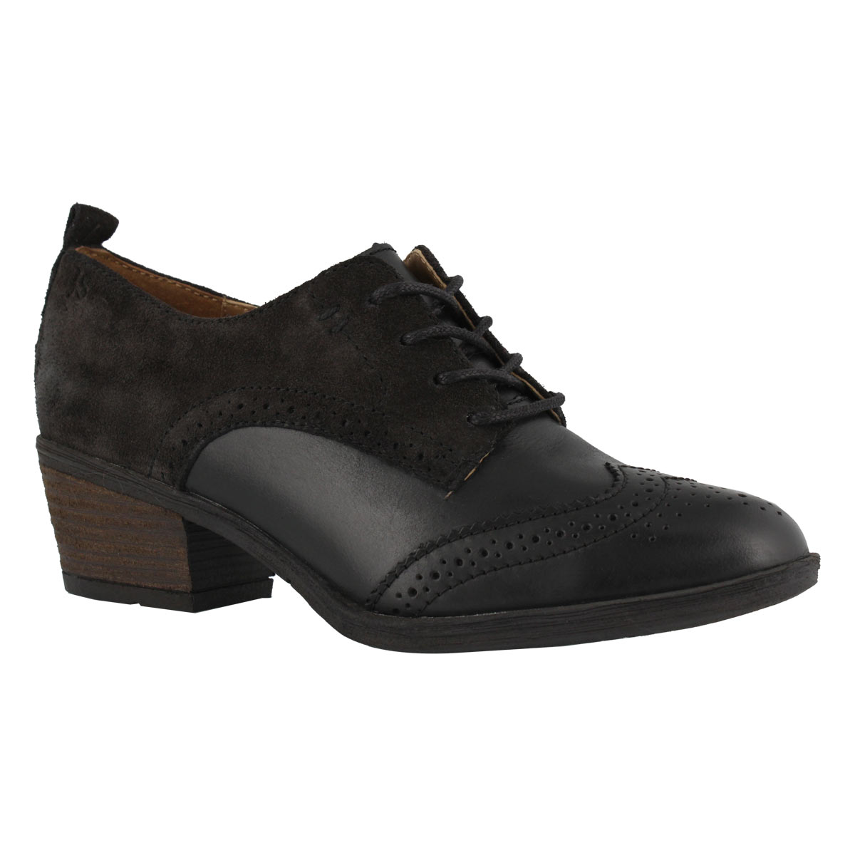 Lds Daphne 23 black casual heel