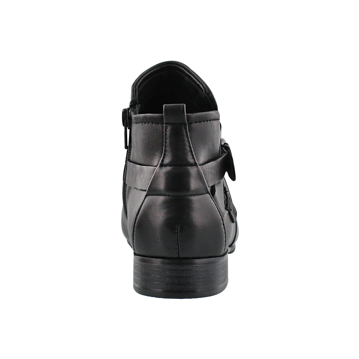 Lds Sabrina 03 blk lthr casual bootie