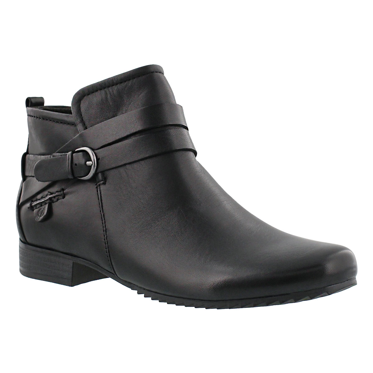 Lds Sabrina 03 blk lthr casual bootie