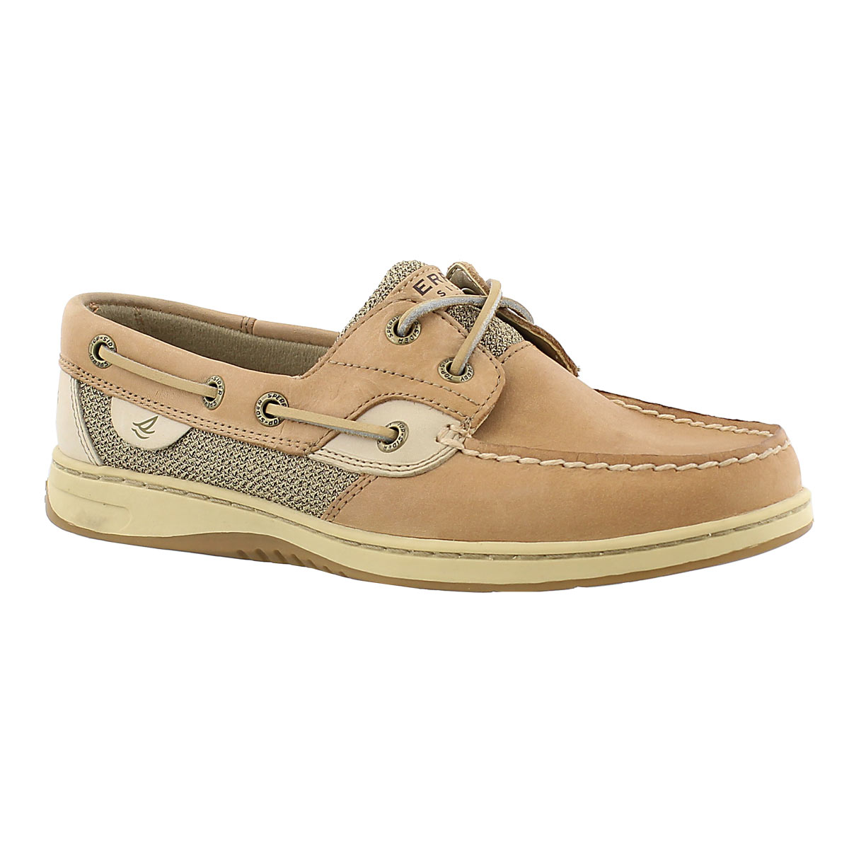 sperry bluefish 2 eye linen oat women's shoe