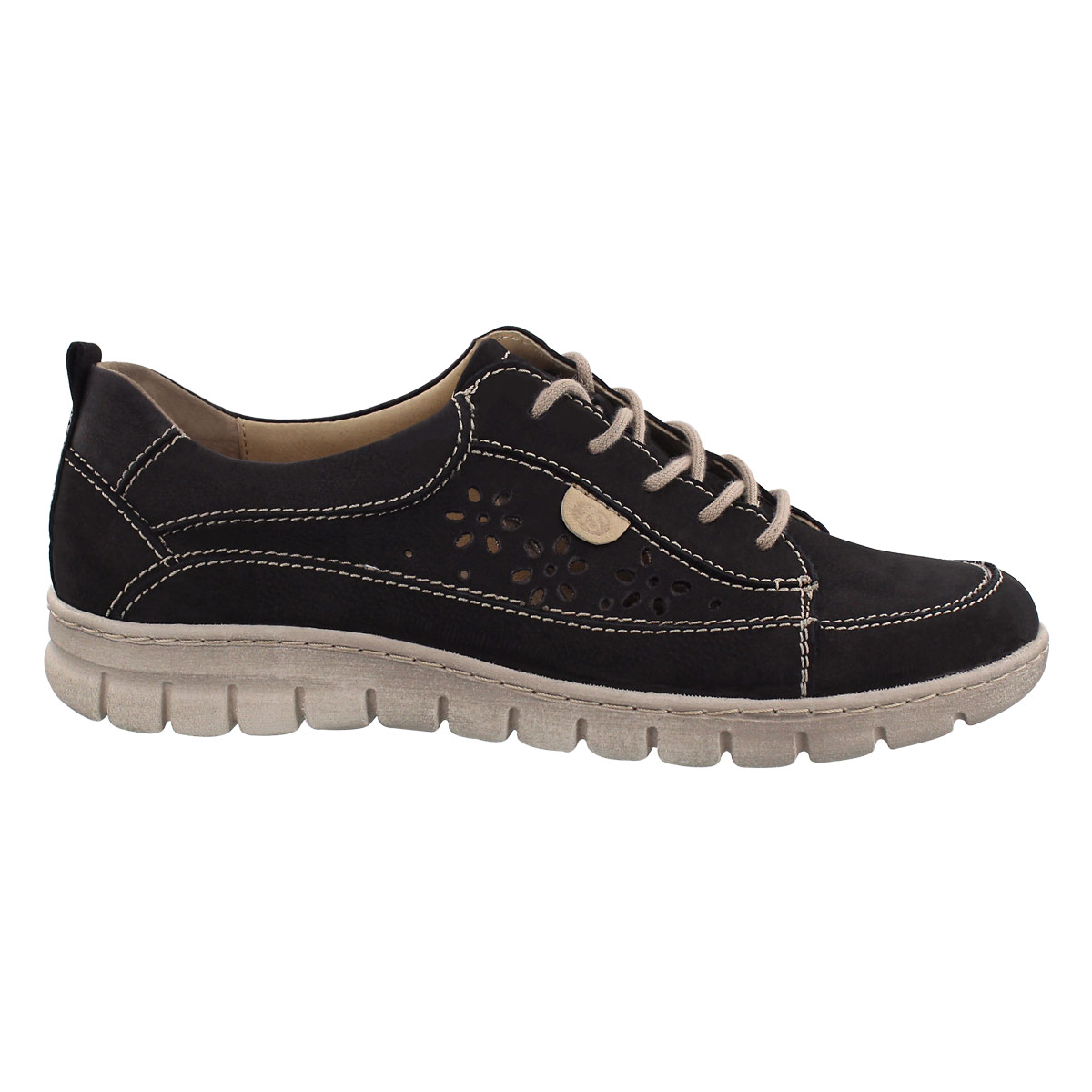 Lds Steffi 23 black lace up shoe