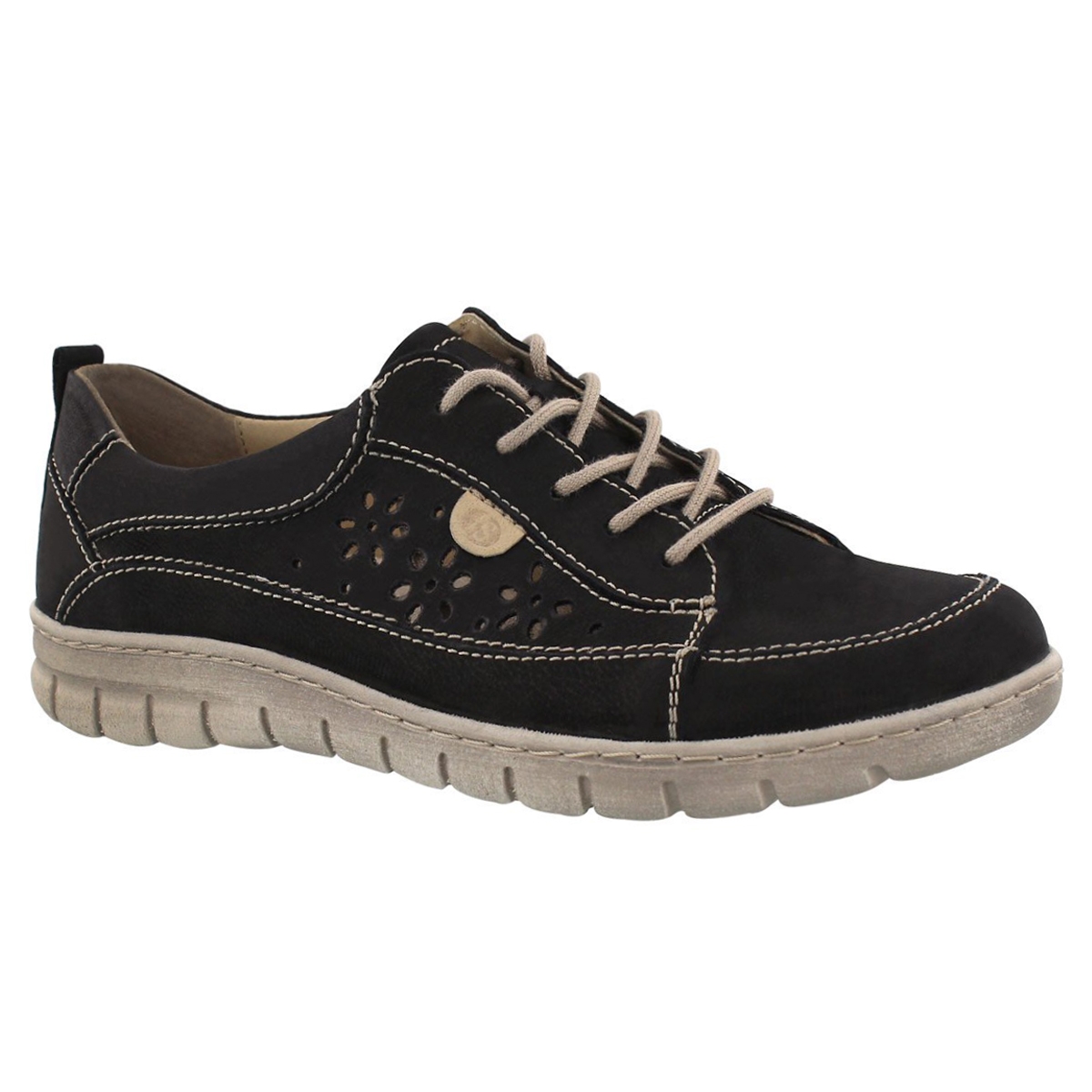 Lds Steffi 23 black lace up shoe